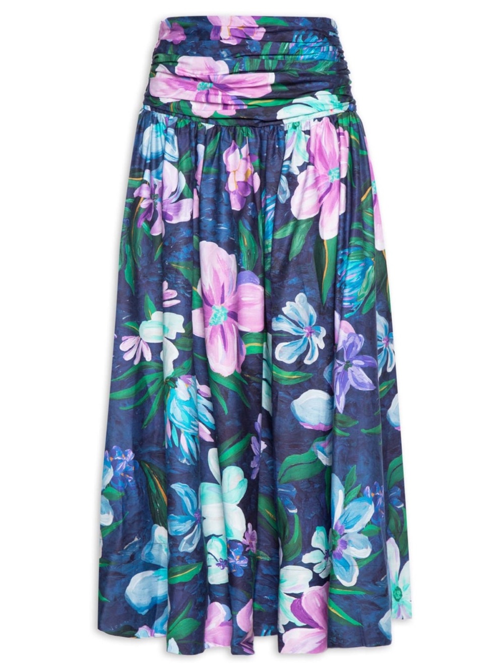 Farm Rio Lineia skirt Floral Navy Blue XS Convertible Dress Tropical Boho